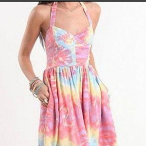 Seneca Rising Tie-Dye Halter Dress - PacSun